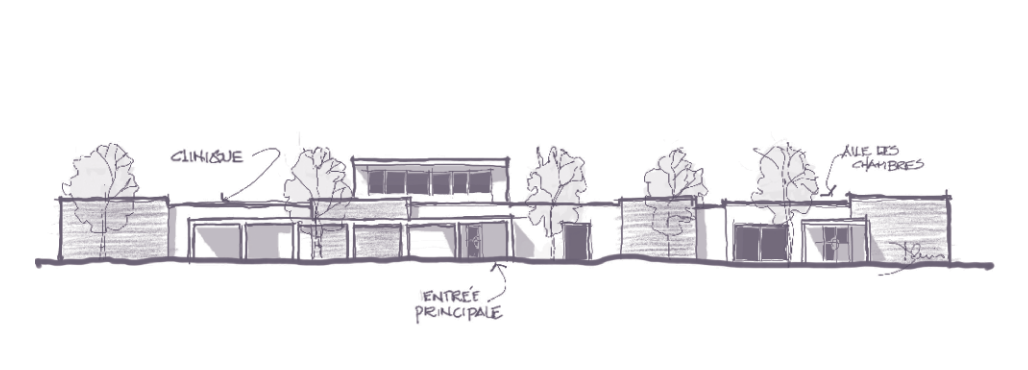 Croquis de la construction